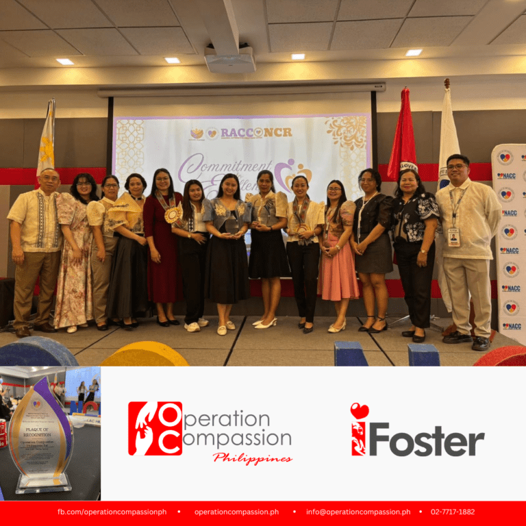 Operation Compassion Philippines Recognized as Best Child Placing Agency for 2025